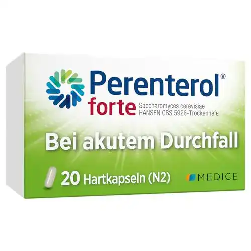 Durchfallmedizin Perenterol forte 250 mg 20 Kapseln