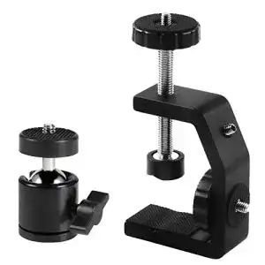 Klemmstativ Sequpr Kamera mit Kugelkopf und Super Clamp C Klemme