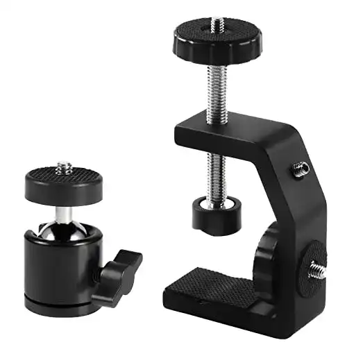 Klemmstativ Sequpr Kamera mit Kugelkopf und Super Clamp C Klemme