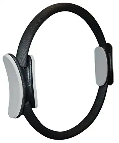 Pilates-Ring sveltus Unisex in Schwarz/Grau mit 38 cm Durchmesser