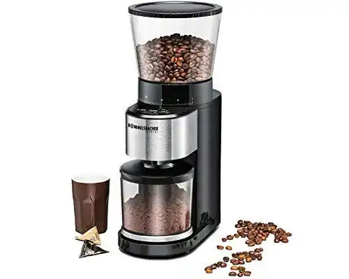 Kaffeemühle Rommelsbacher EKM 500 mit Kegelmahlwerk und Waage