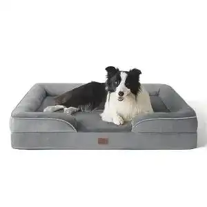 Orthopädisches Hundebett von Bedsure, ergonomisches Hundesofa 89×63 cm