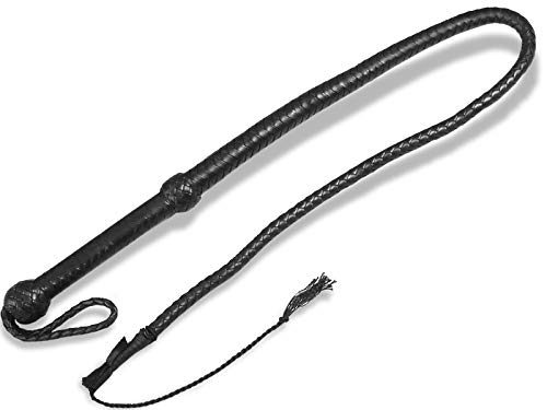 Bullwhip Lederpeitsche 120 cm für verschiedene Anwendungen