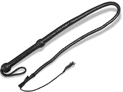 Bullwhip Lederpeitsche 120 cm für verschiedene Anwendungen