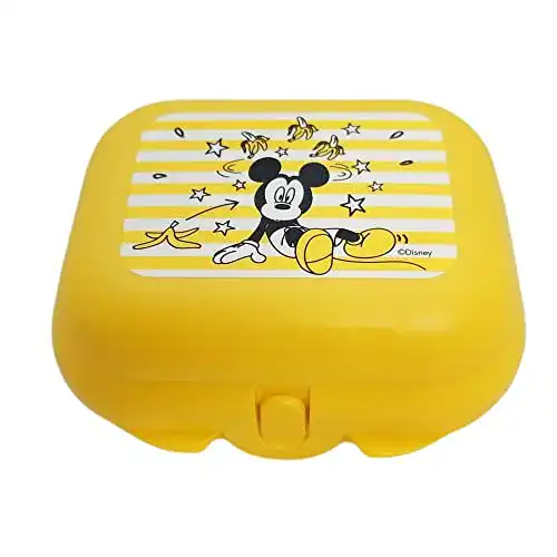 Tupperware Twin to Go Größe 1 Micky Maus Gelb Snackbox