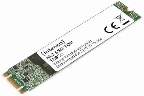 Intenso M.2 SSD SATA III 128 GB mit 550 MB/s Lesegeschwindigkeit