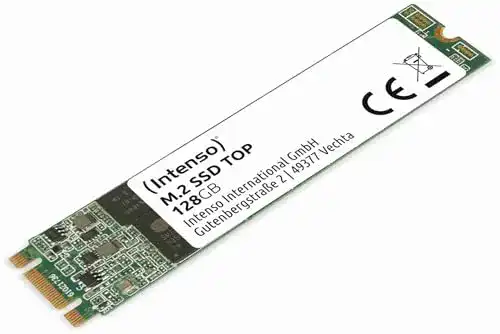 Intenso M.2 SSD SATA III 128 GB mit 550 MB/s Lesegeschwindigkeit