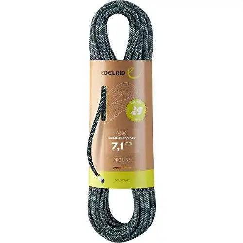 Edelrid Skimmer Eco Dry Halbseil 7,1 mm in Night, 50 Meter