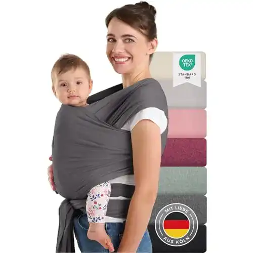 Babytragetuch Laleni für Neugeborene aus Bio-Baumwolle