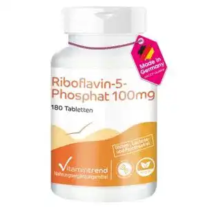 Riboflavin Vitamin B2 Tabletten von Vitamintrend, 5-Phosphat