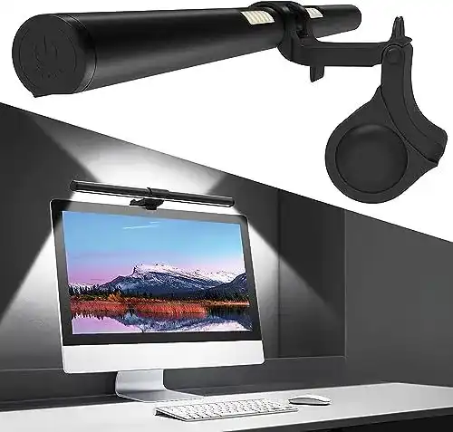 Oowolf USB e-Reading Lampe für Computer-Monitore mit dimmbarer Helligkeit
