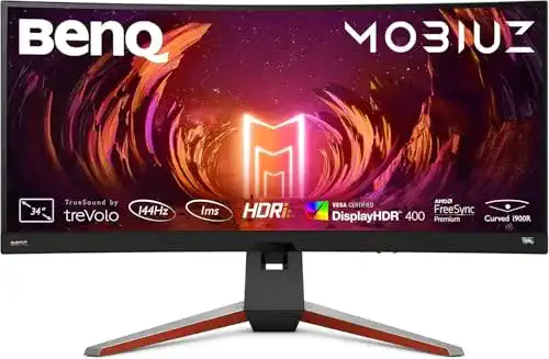 BenQ MOBIUZ EX3415R Curved Gaming Monitor mit 144 Hz und HDR
