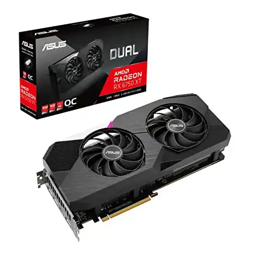 ASUS Dual Radeon RX6750 XT 12GB OC Edition Grafikkarte