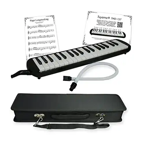 Melodica Tuyama TMD-137 mit Koffer, Mundstück und Schlauch