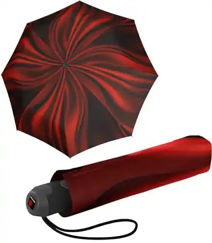 Knirps Taschenschirm E.200 Medium Duomatic, rot, 96 cm