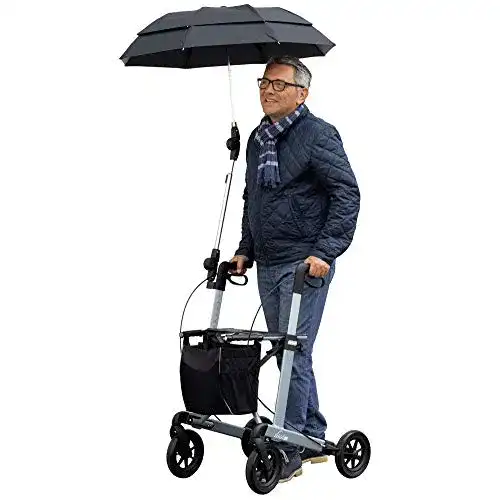 Regenschirm für Rollator von Russka – Beige-kariert