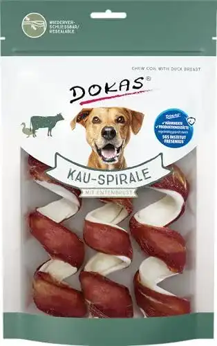 Getreidefreier Premium Kausnack für Hunde von Dokas 8 x 110g