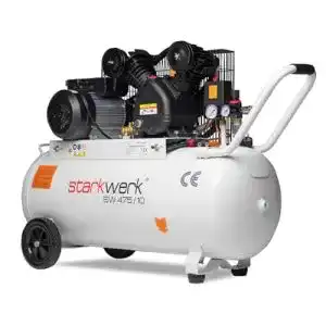 Druckluftkompressor Starkwerk SW 475/10 mit 100 Litern Kesselvolumen