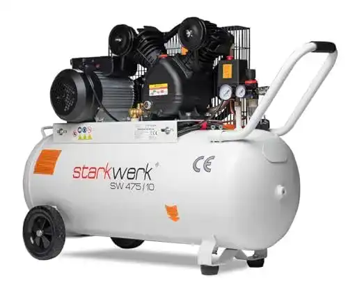 Druckluftkompressor Starkwerk SW 475/10 mit 100 Litern Kesselvolumen