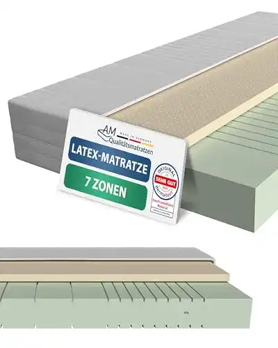 Matratze 200 x 200 cm von AM Qualitätsmatratzen – Latex-Matratze