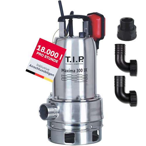 T.I.P. 30116 Schmutzwasser-Tauchpumpe mit Edelstahlgehäuse