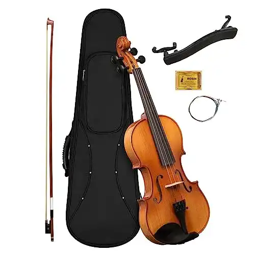 Geige Cascha Violin Set 1/2 mit schwarzem Koffer, Bogen und Kolophonium