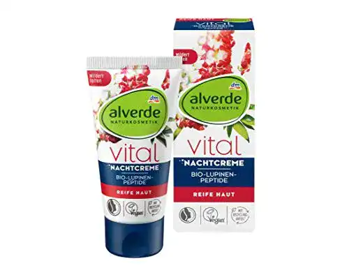 Alverde Nachtcreme Vital mit Lupinen-Peptiden, 50 ml