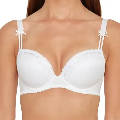 Dirndl-BH Susa Push Up BH 7432 mit Bügel und Häkelbändchen