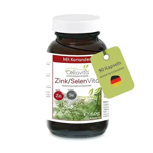 Zink-Selen-Kapseln Cellavita – Vegane Kapseln mit Zink, Selen und Koriander
