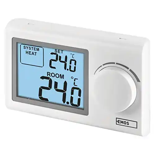 Raumthermostat EMOS digital, manueller Wandthermostat für Heizungsregelung