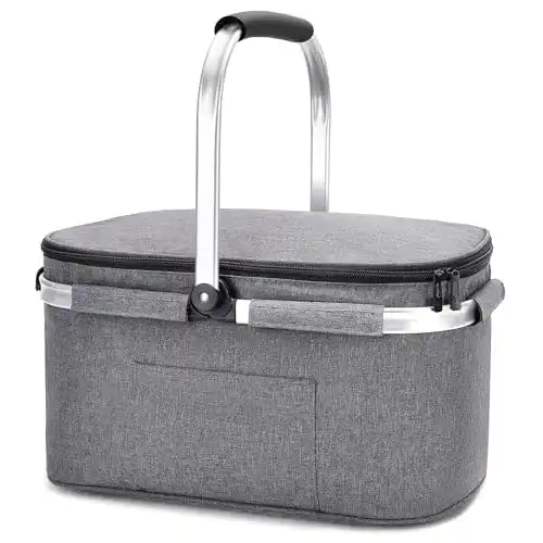 Isolierkorb für Picknick und Camping – Allcamp 32L Kühltasche
