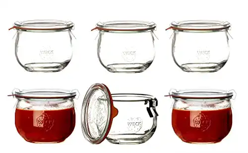 Einmachgläser Weck Clip-Close Tulip 580 ml für luftdichte Aufbewahrung