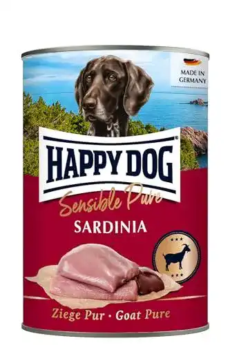 Happy Dog Sensible Pure Sardinia Nassfutter mit Ziege 6x400g