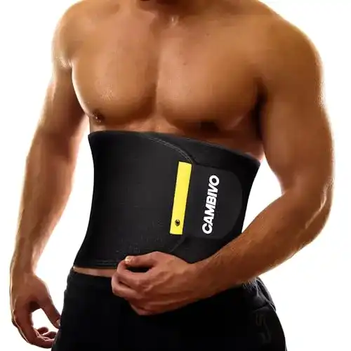 Bauchweggürtel Cambivo für Herren und Damen, verstellbarer Waist Trainer