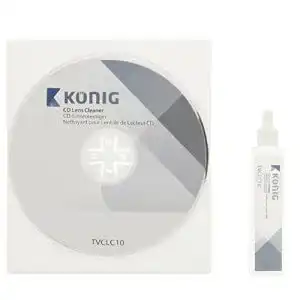 Reinigungs-CD König TVCLC10 CD-Linsenreiniger mit 20 ml Reinigungsflüssigkeit