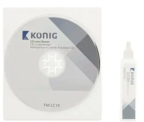 Reinigungs-CD König TVCLC10 CD-Linsenreiniger mit 20 ml Reinigungsflüssigkeit