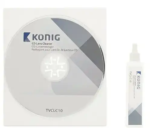 Reinigungs-CD König TVCLC10 CD-Linsenreiniger mit 20 ml Reinigungsflüssigkeit