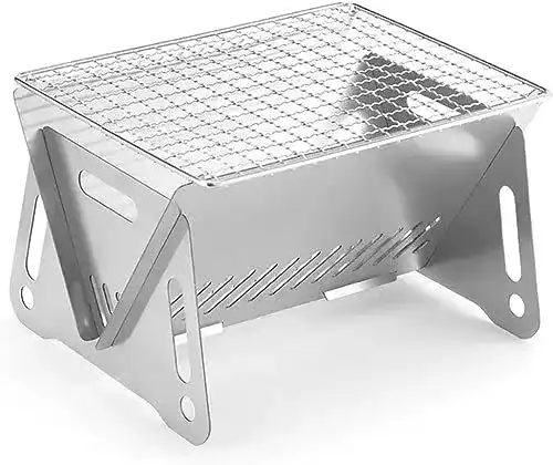 Camping Grill Lixiin Holzkohlegrill Edelstahl Picknickgrill Kompakt
