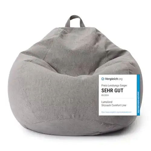 Sitzsack Lumaland Comfort Line für Innenräume 100x120x50 cm