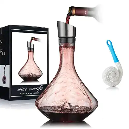 Dekanter New Pacific Youyah Wein-Set mit integriertem Belüfter und Edelstahlfilter