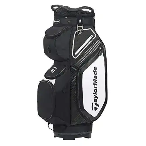 Golfbag TaylorMade Pro 8.0 Cart Bag in Schwarz Weiß Charcoal