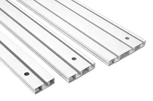 Gardinenschiene Hexim 2 Meter PVC weiß 2000x95mm OM-3