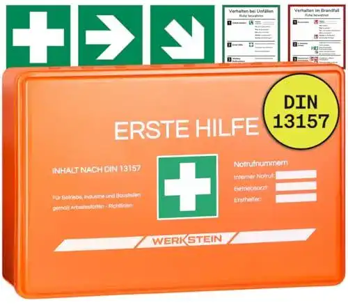 Erste Hilfe Koffer WERKSTEIN Verbandskasten für verschiedene Anwendungen