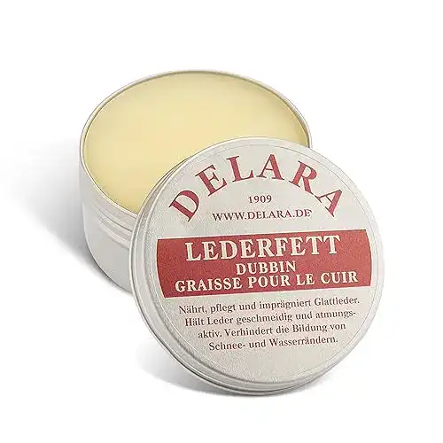 Lederfett Delara für die Pflege von Lederprodukten, 75 ml, farblos