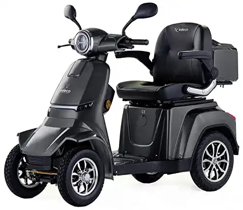 Veleco Gravis Elektromobil – 4-Rädriger Mobilitätsroller mit LED Beleuchtung