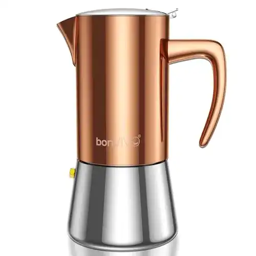 Espressokocher für Induktion von bonVIVO – Hochwertiger Kaffeekocher