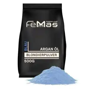 Blondierpulver FemMas blau 500 g für professionelle Haaraufhellung
