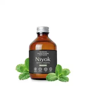 Mundziehöl Niyok aus Bio Kokosöl mit Pfefferminze 200 ml