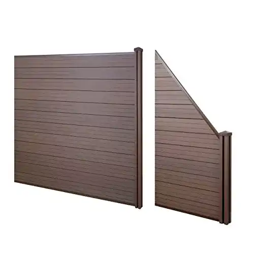 WPC-Zaun Mendler Sichtschutz Sarthe – Windschutzzaun für Garten und Terrasse
