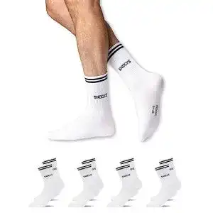 Tennissocken Snocks Retro aus Bio-Baumwolle – 4 Paar